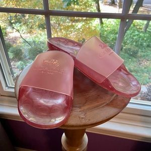 Pink Coach Slides